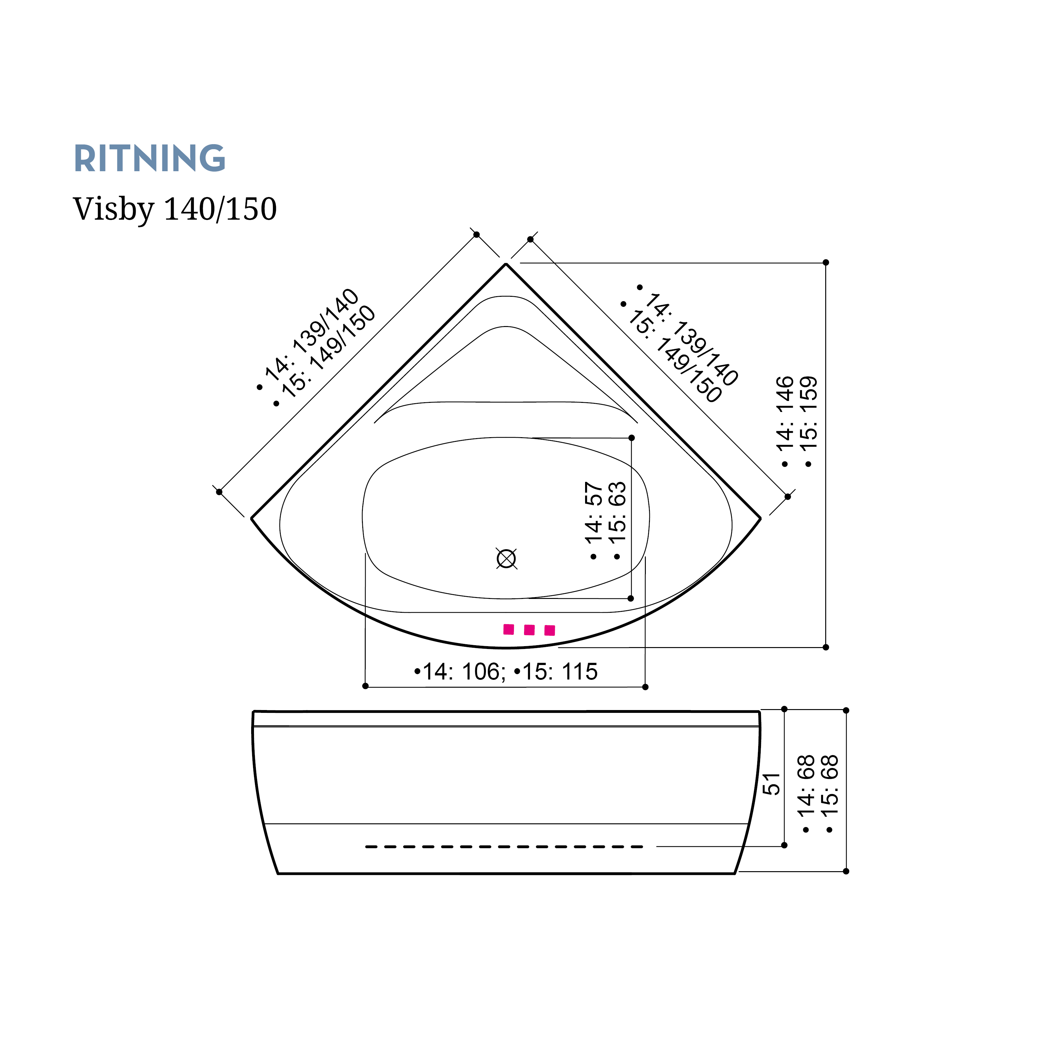 Bubbelbadkar Swebad Visby
