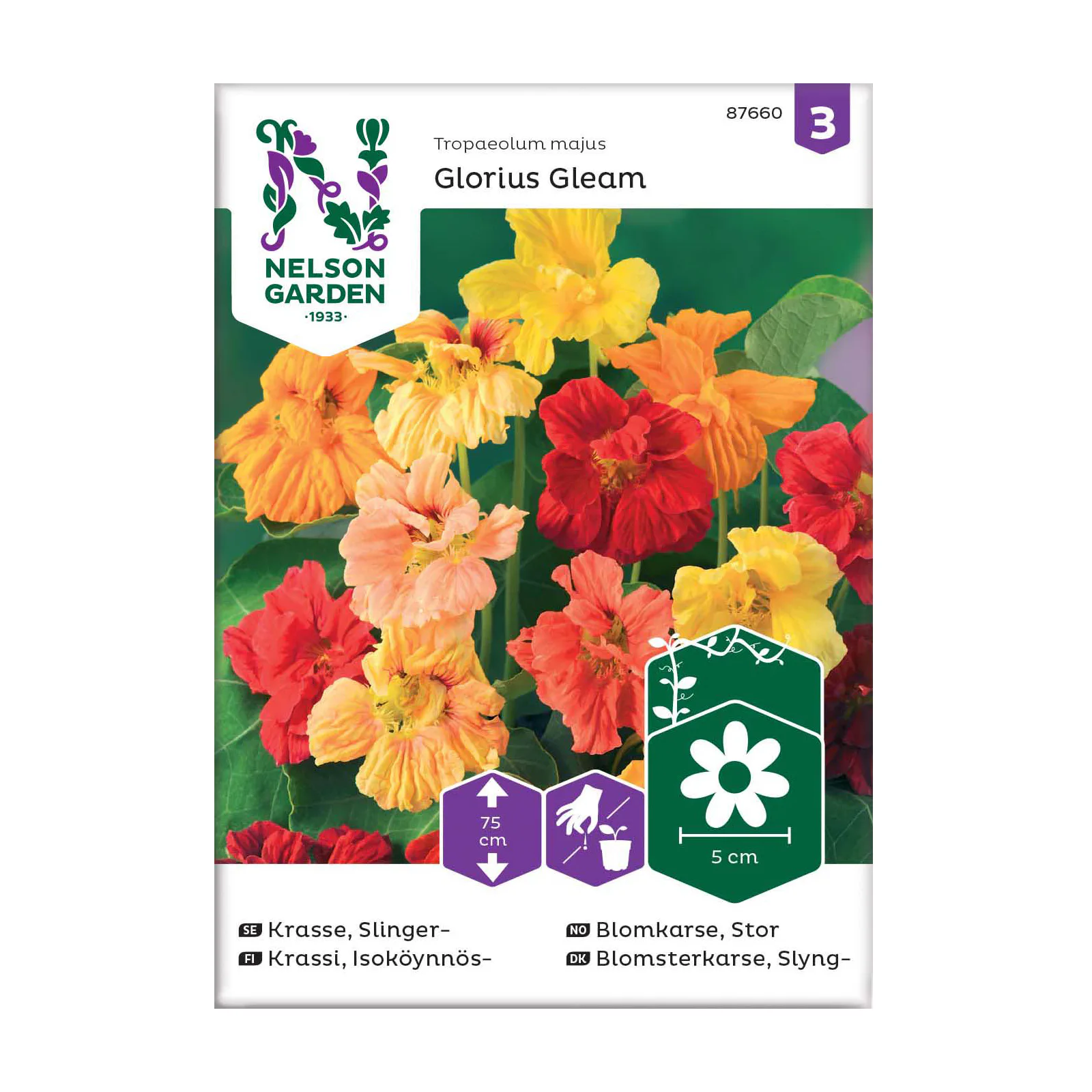 Frö Slingerkrasse Nelson Garden Glorius Gleam Mix