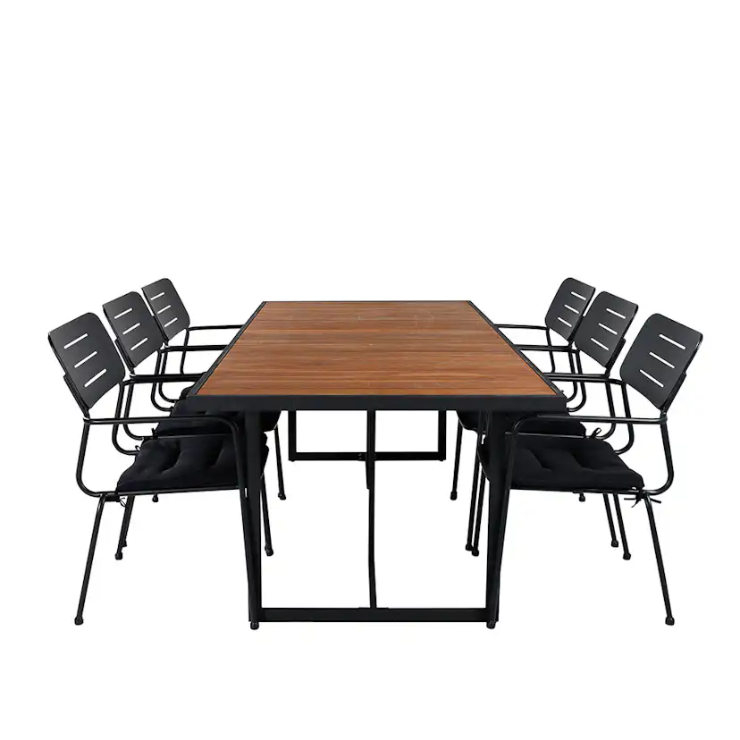 Matgrupp Venture Home King med 6 Nime Matstolar