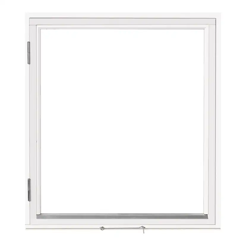 Sidohängt Fönster Landskap Vitmålad