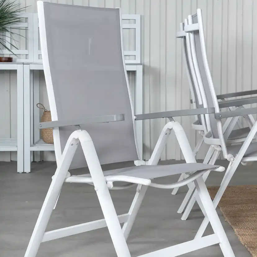 Matgrupp Venture Home Aleyna 160 Vit med 6 Aleyna Positionsstolar