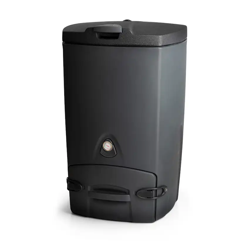 Varmkompost Biolan Kompostbehållare för Matavfall Mörkgrå, Isolerad PE-Plast 200L Volym