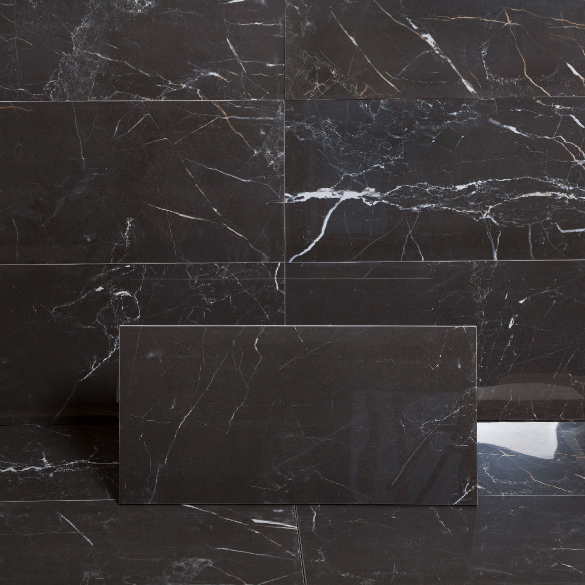 Klinker Ceramiche Keope Elements Lux Port Laurent Svart 30x60 cm