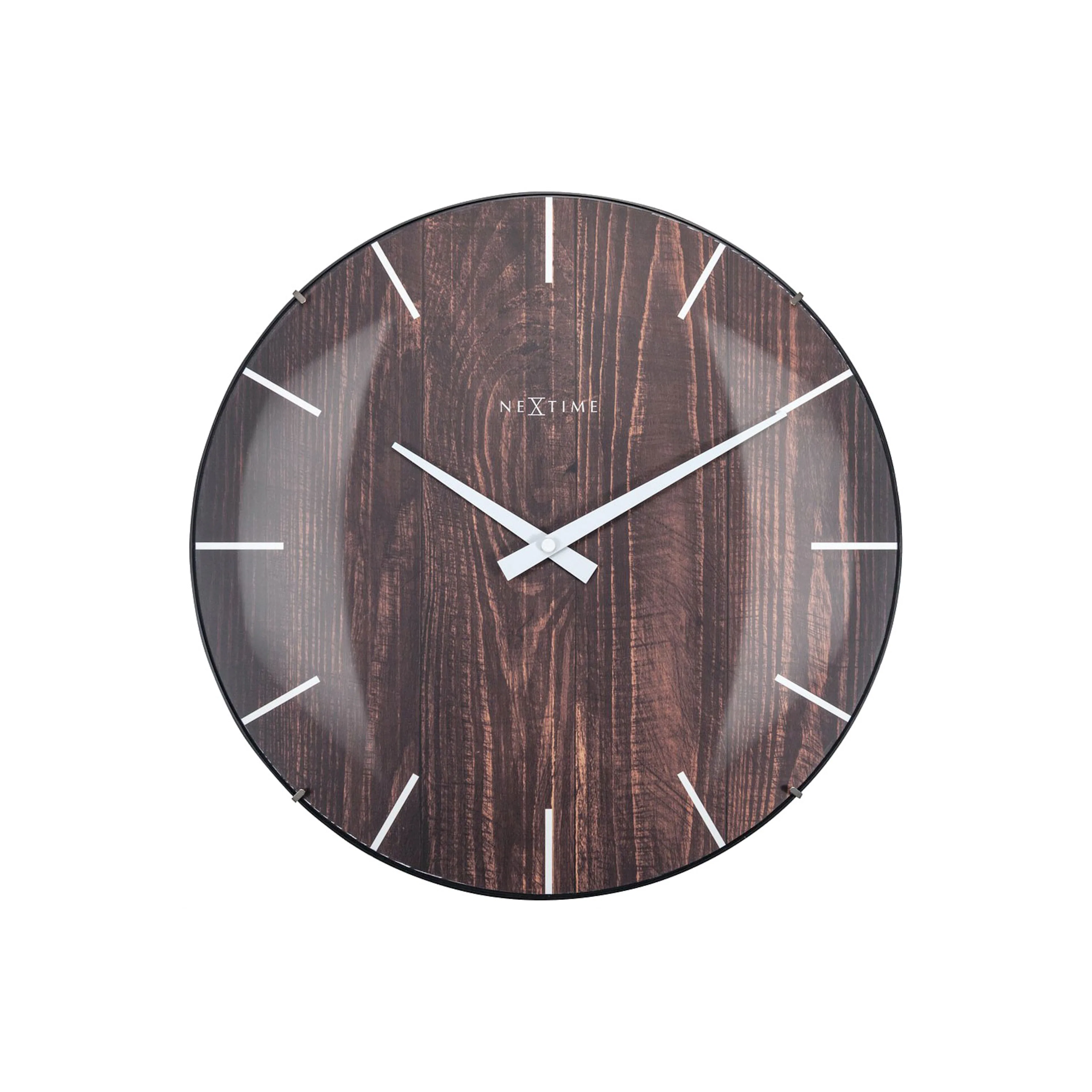 Väggklocka NeXtime Edge Wood Dome
