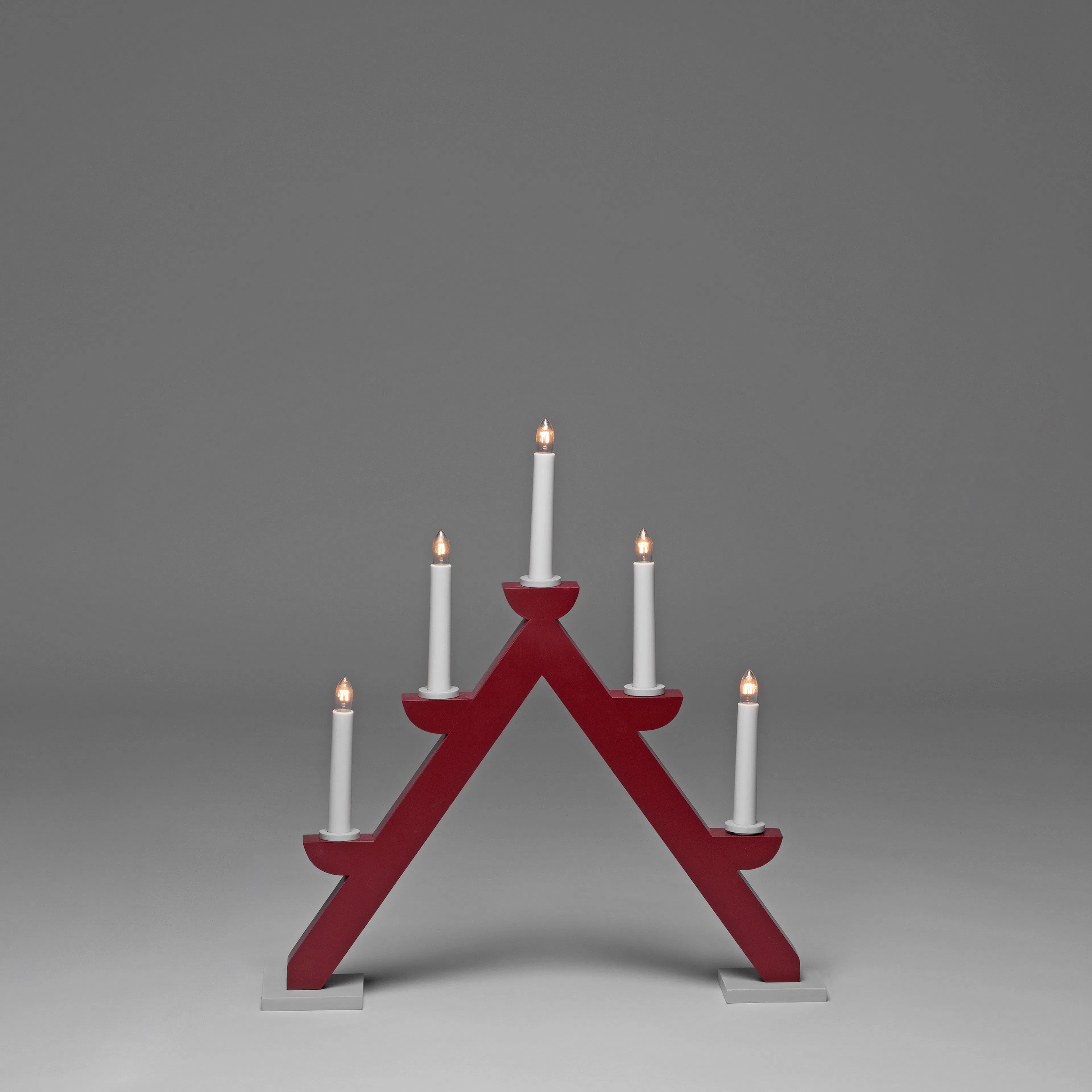 Adventsljusstake Gnosjö Konstsmide 5L Trä