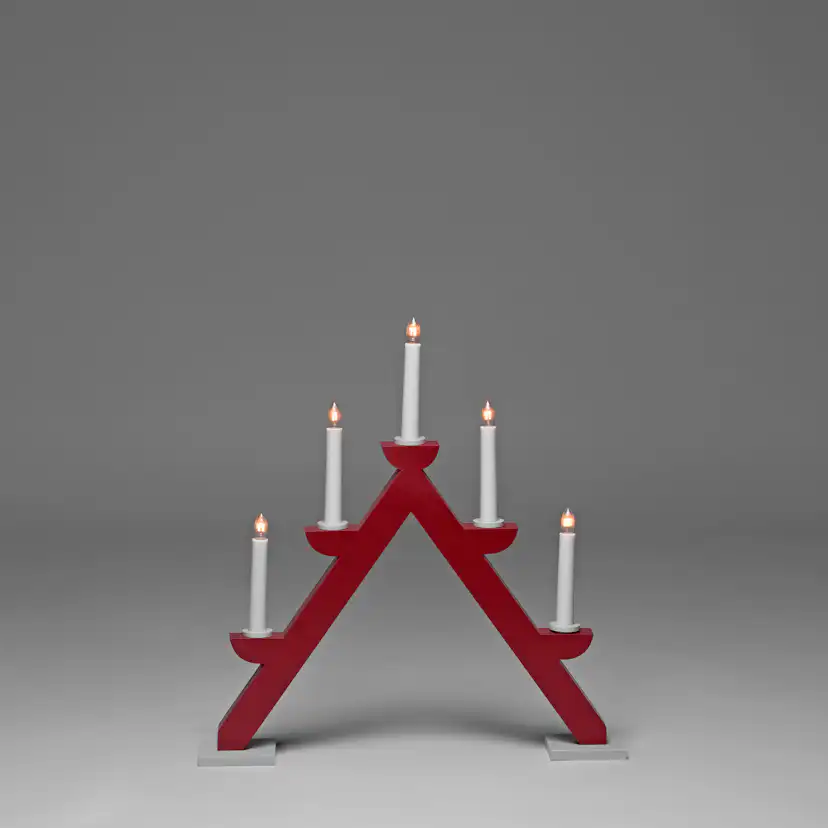 Adventsljusstake Gnosjö Konstsmide 5L Trä