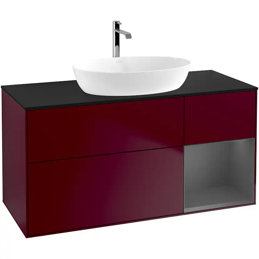 Tvättställsskåp Villeroy & Boch Finion med 3 Lådor Hylla och Bänkskiva för Fristående Tvättställ från Artis & Collaro