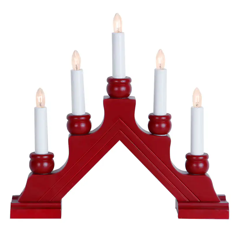 Ljusstake Star Trading Karin 5-Armad Adventsljusstake