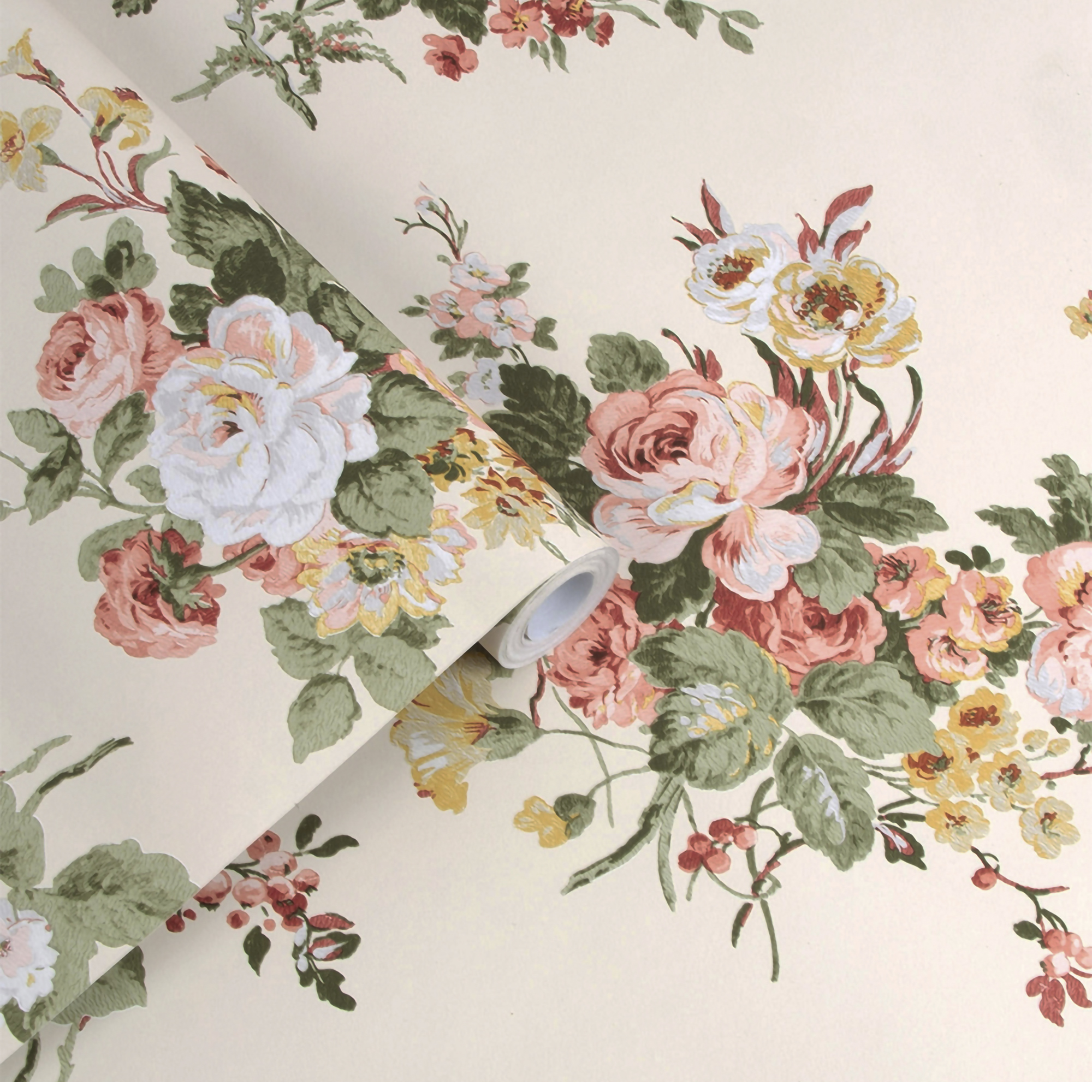 Tapet Laura Ashley Rosemore Pale Sable