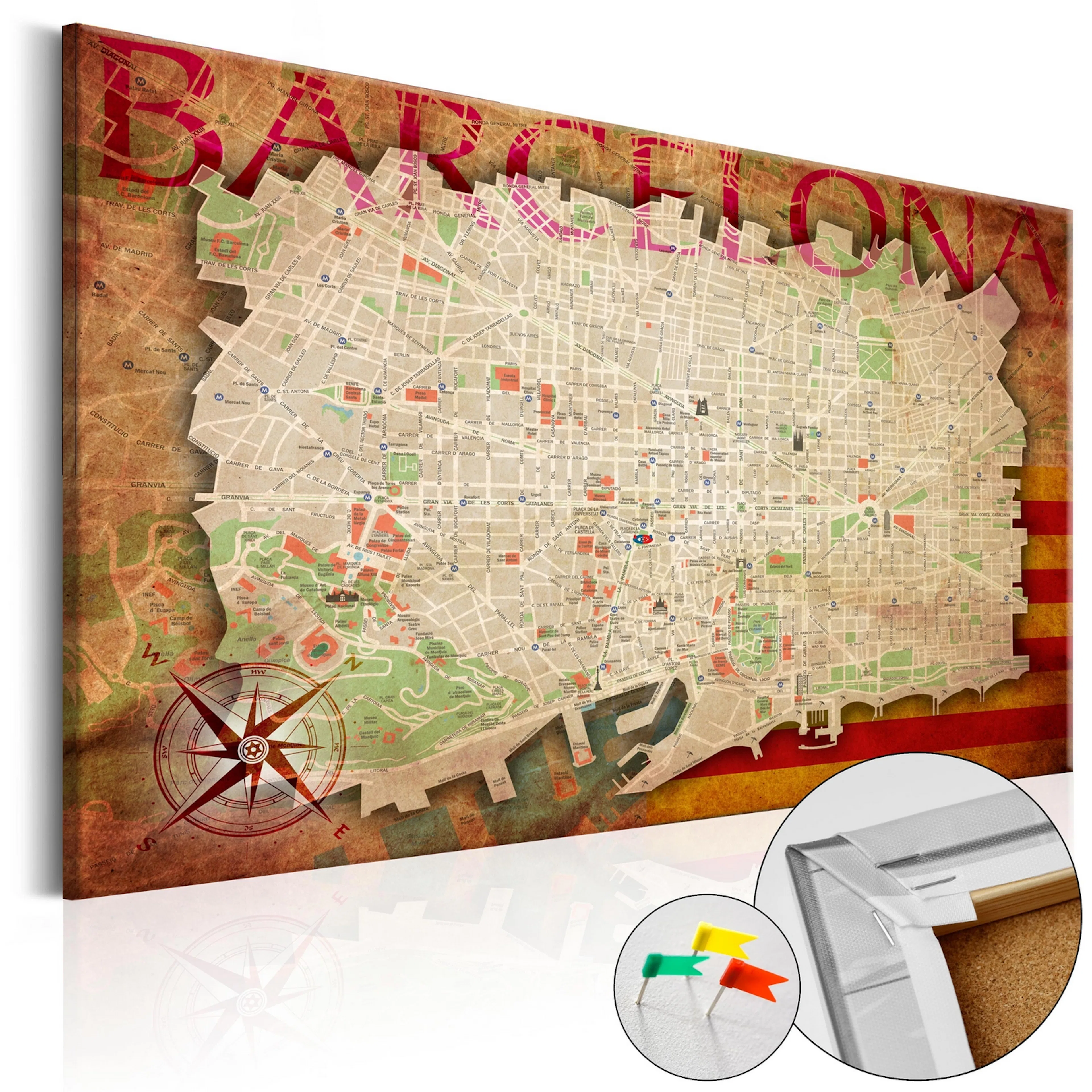 Anslagstavla Arkiio Map of Barcelona