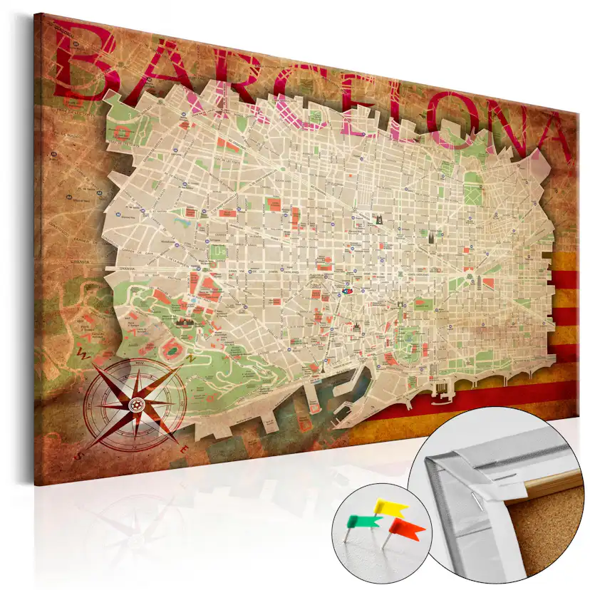 Anslagstavla Arkiio Map of Barcelona