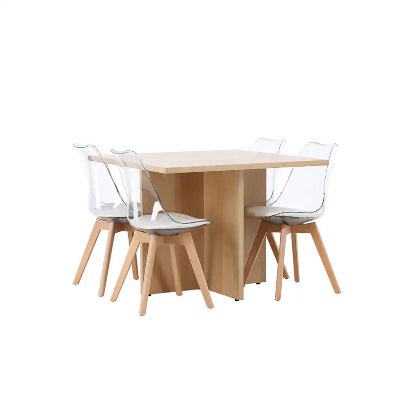 Matgrupp Venture Home Leo med 4 Edvin Stolar