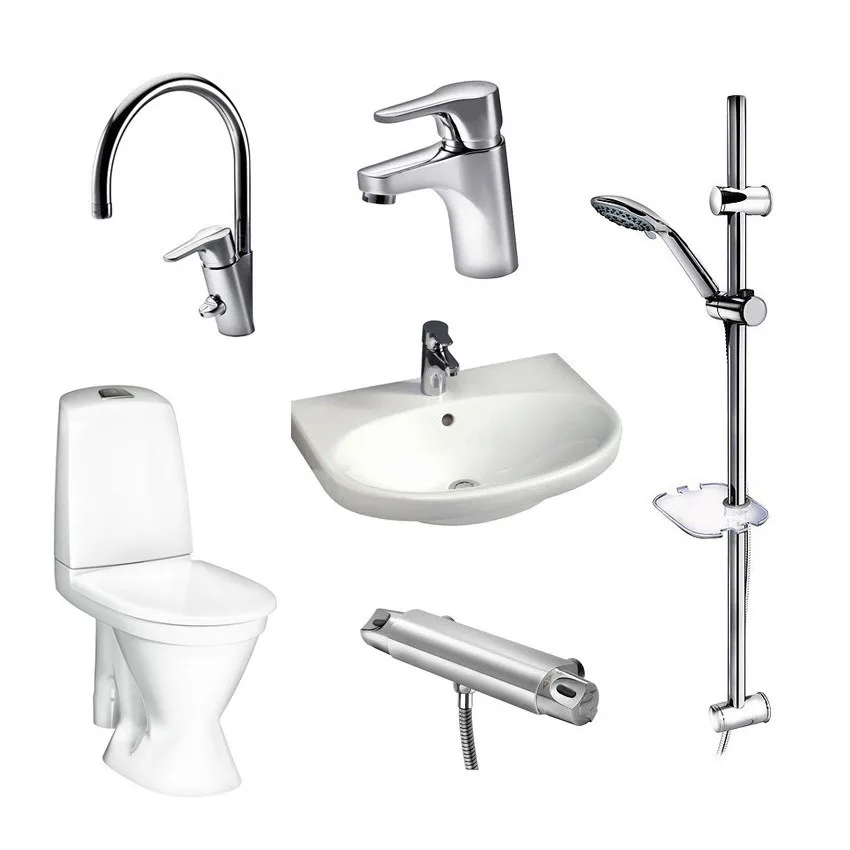 Badrumspaket Gustavsberg Rotpaket 2