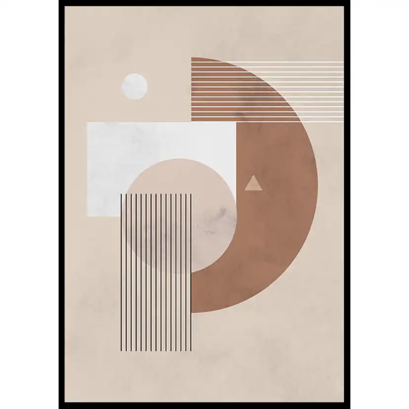 Poster Gallerix Geometric Shapes No1