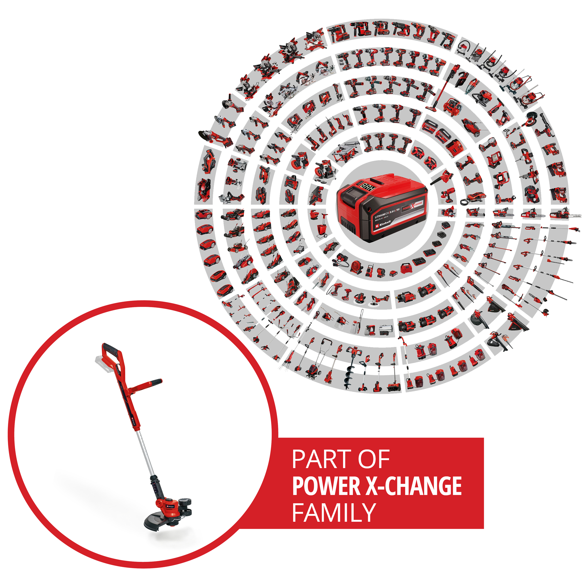 Grästrimmer Einhell GE-CT 36/30 Li E-Solo utan Batteri