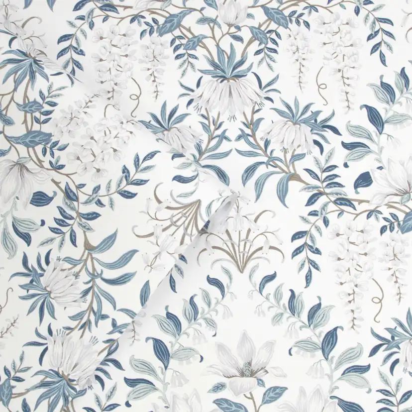 Tapet Laura Ashley Parterre Off Vit& Seaspray