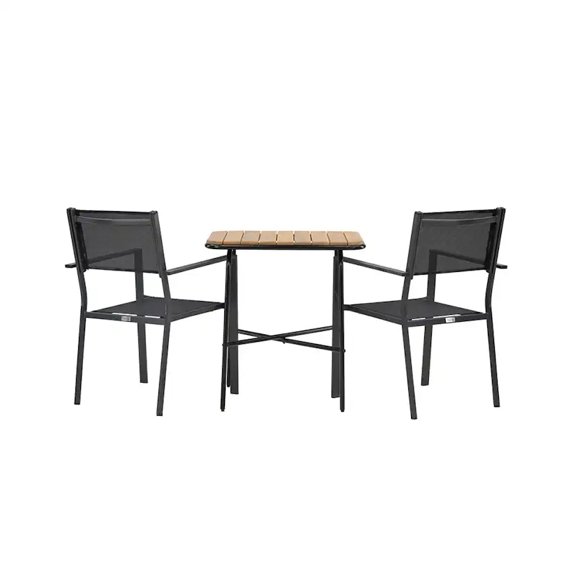 Cafégrupp Venture Home Holmbeck Bord med 2 Copacabana Stolar
