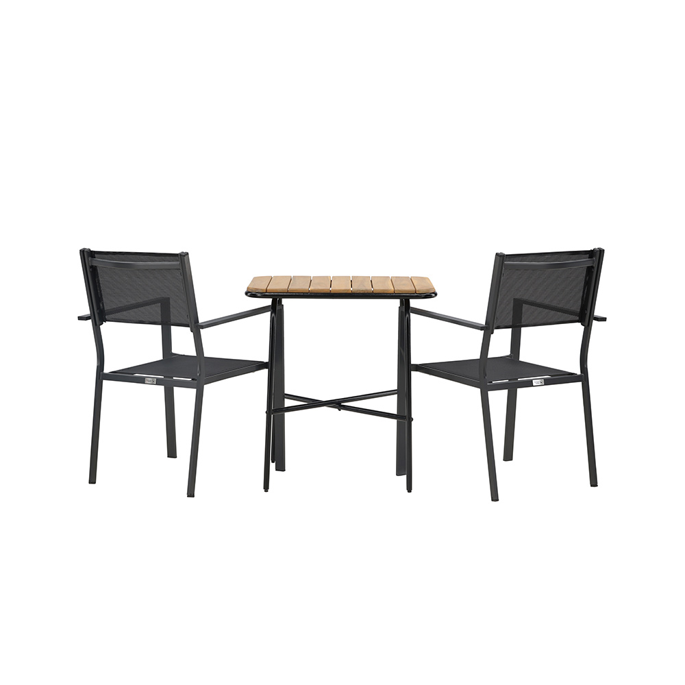 Cafégrupp Venture Home Holmbeck Bord med 2 Copacabana Stolar