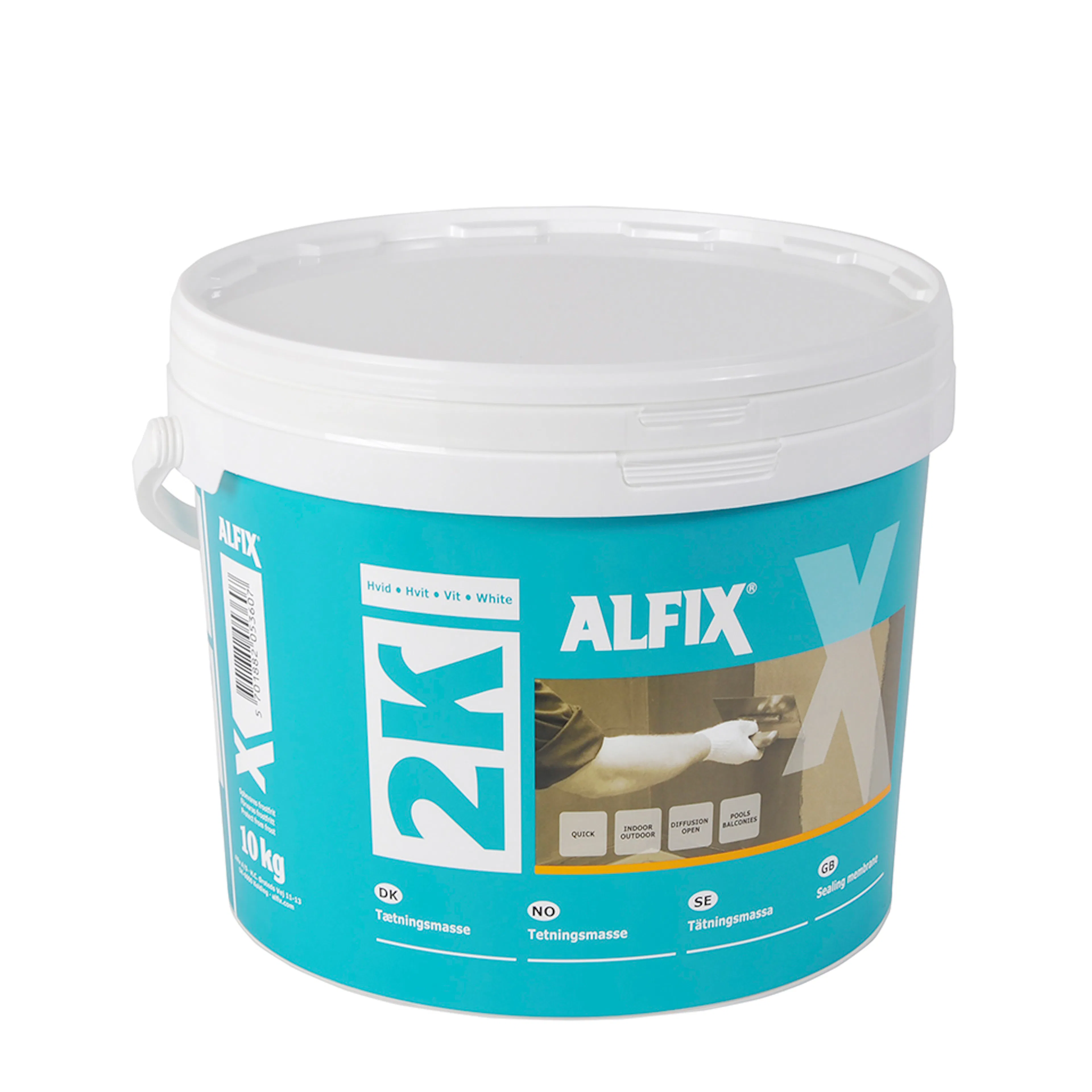 Tätningsmassa-A 2K Konradssons Vit 10 kg