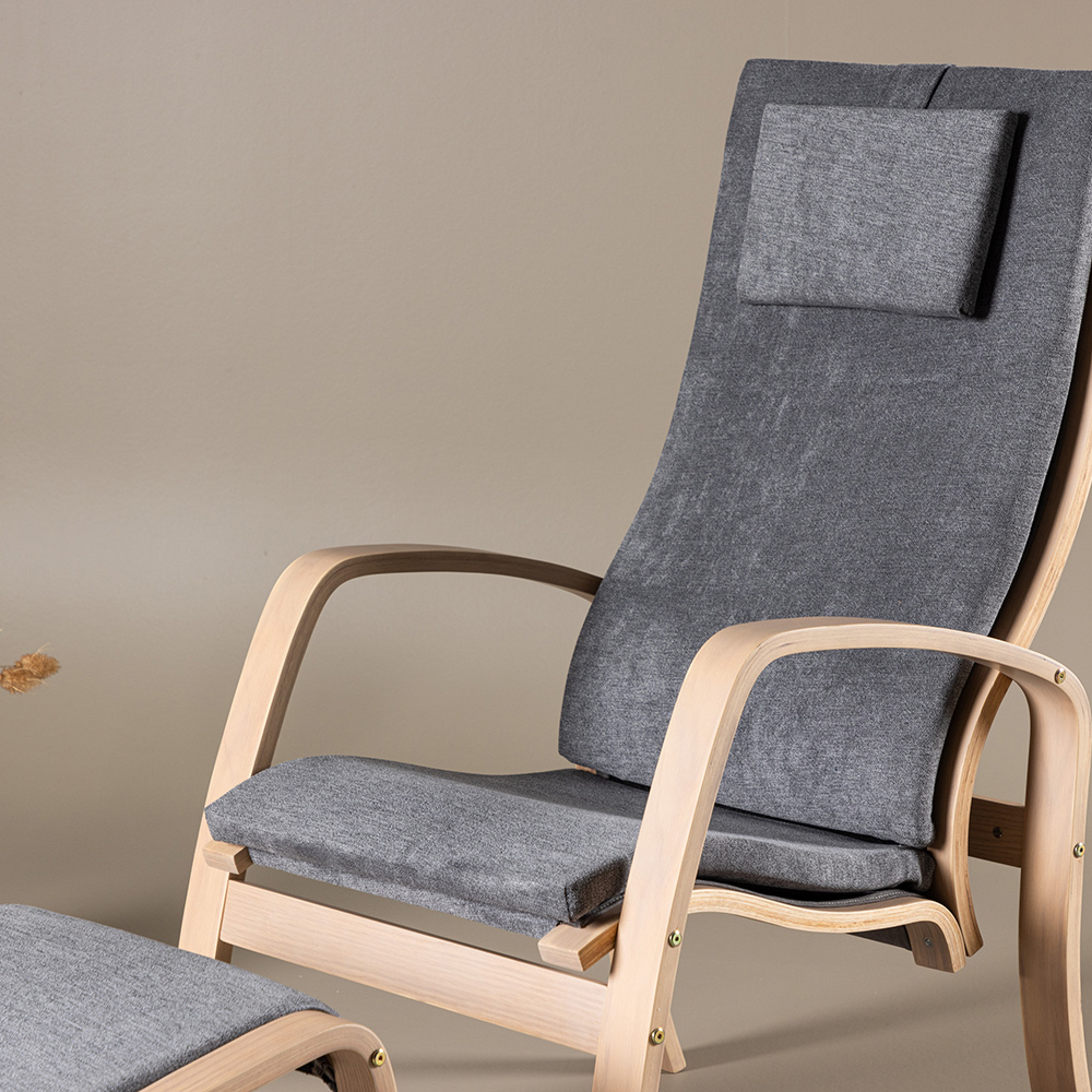 Loungefåtölj Venture Home Grötö med Fotpall