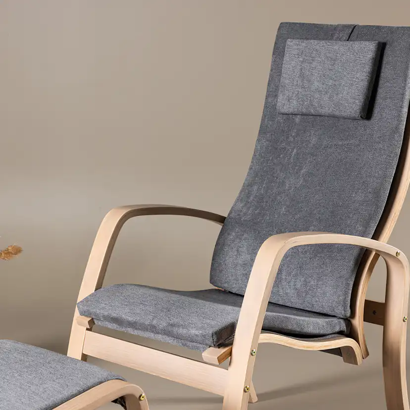 Loungefåtölj Venture Home Grötö med Fotpall