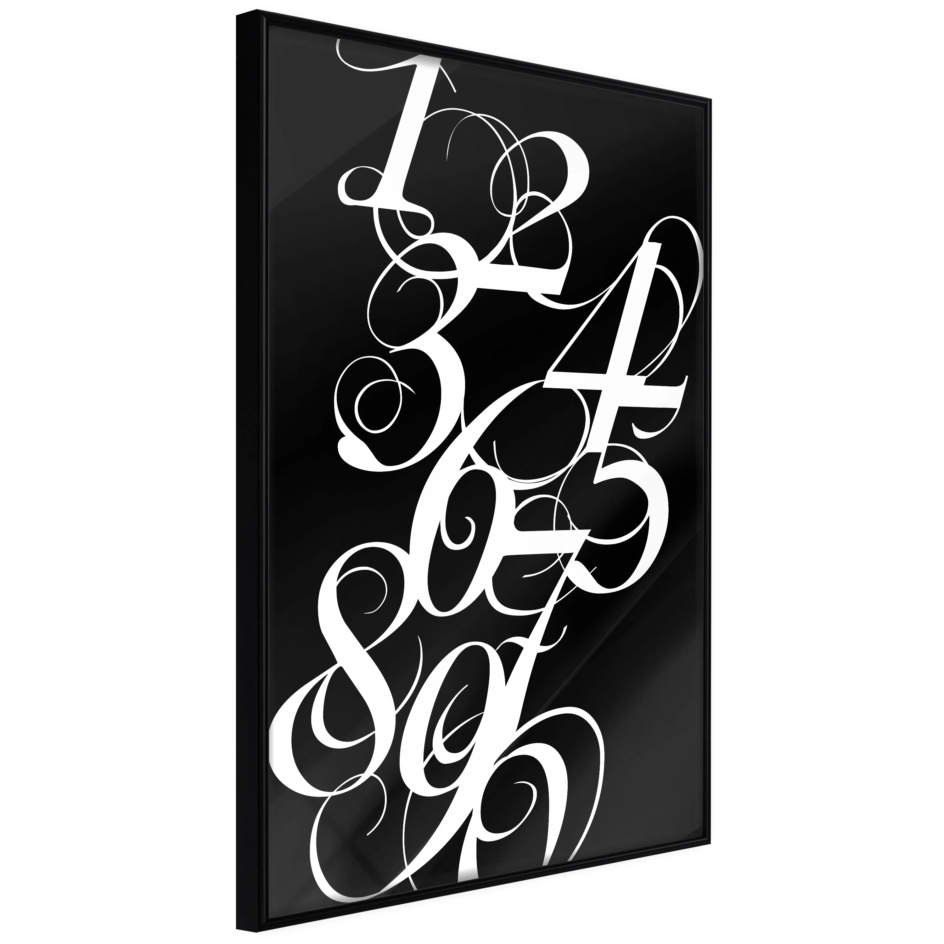 Poster Artgeist Affisch Calligraphy of Numbers