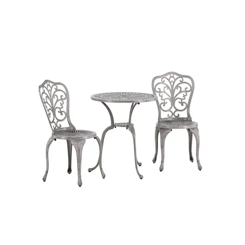 Cafégrupp Venture Home Nandin ø60 cm med 2 Stolar