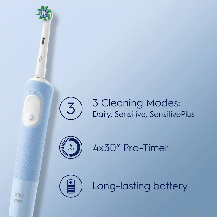 Eltandborste Vitality Pro Vapor Blue CA HBOX Blå