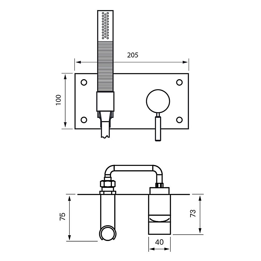 Duschblandare Tapwell Box 011-364