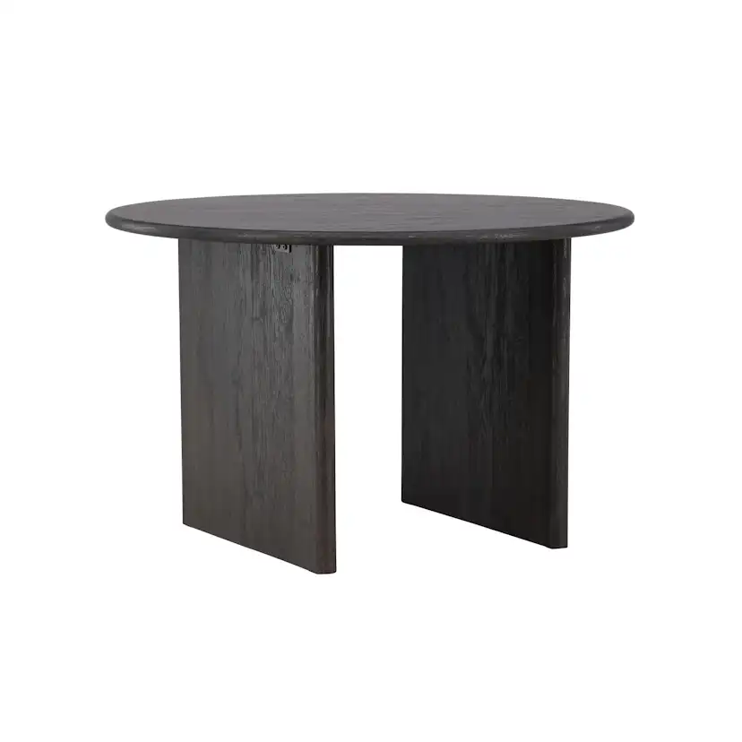 Björholmen Dining Table ⌀120 - Black / FSC 100% Vittvätt