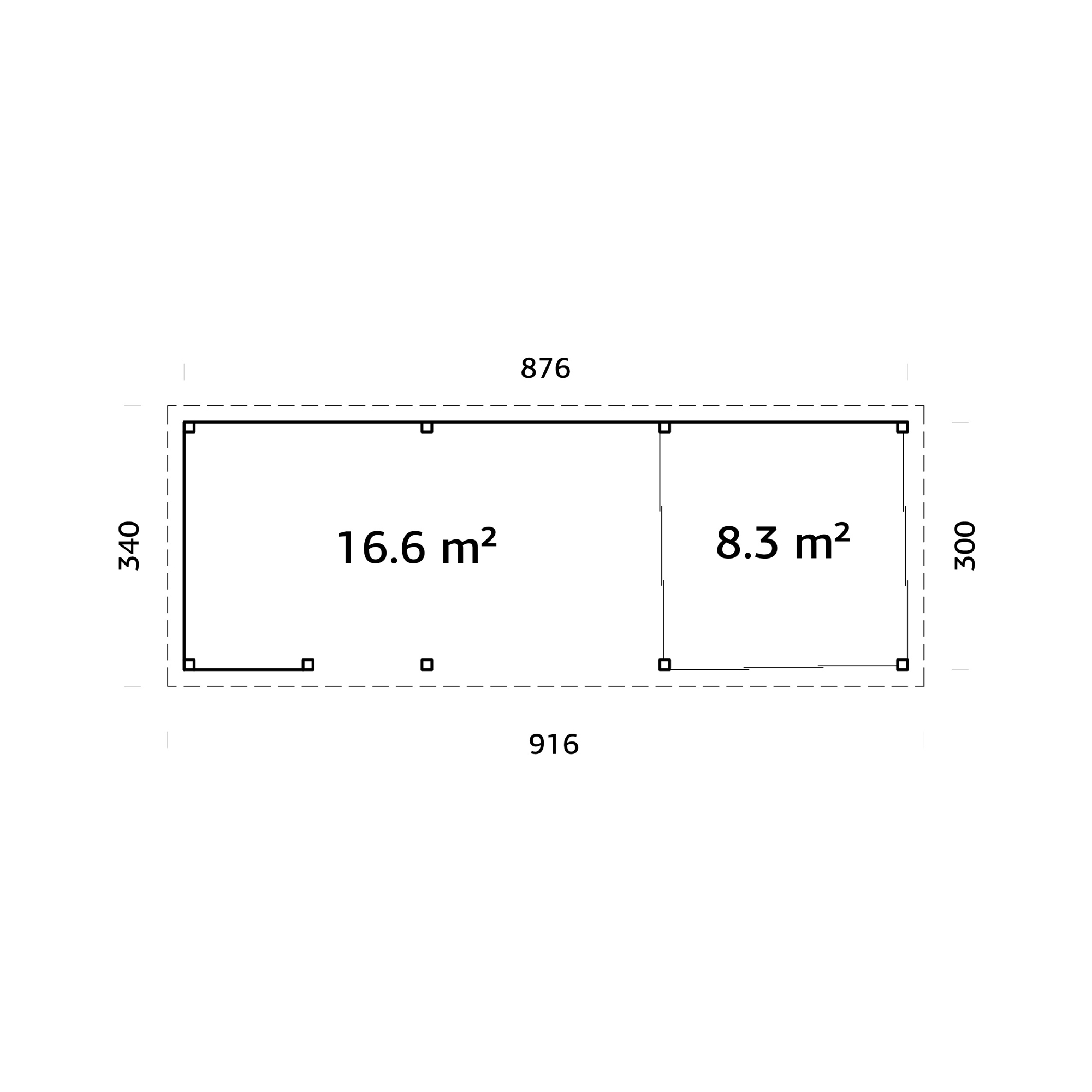 Uterum Palmako Lenna 24,9 m2 Set 416 Slide