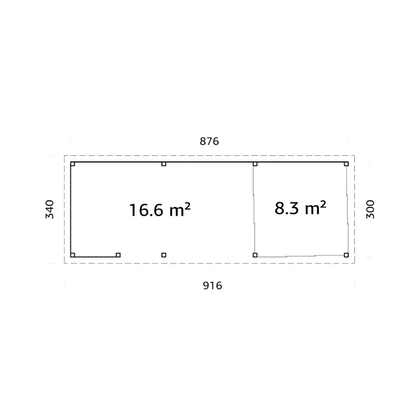 Uterum Palmako Lenna 24,9 m2 Set 416 Slide
