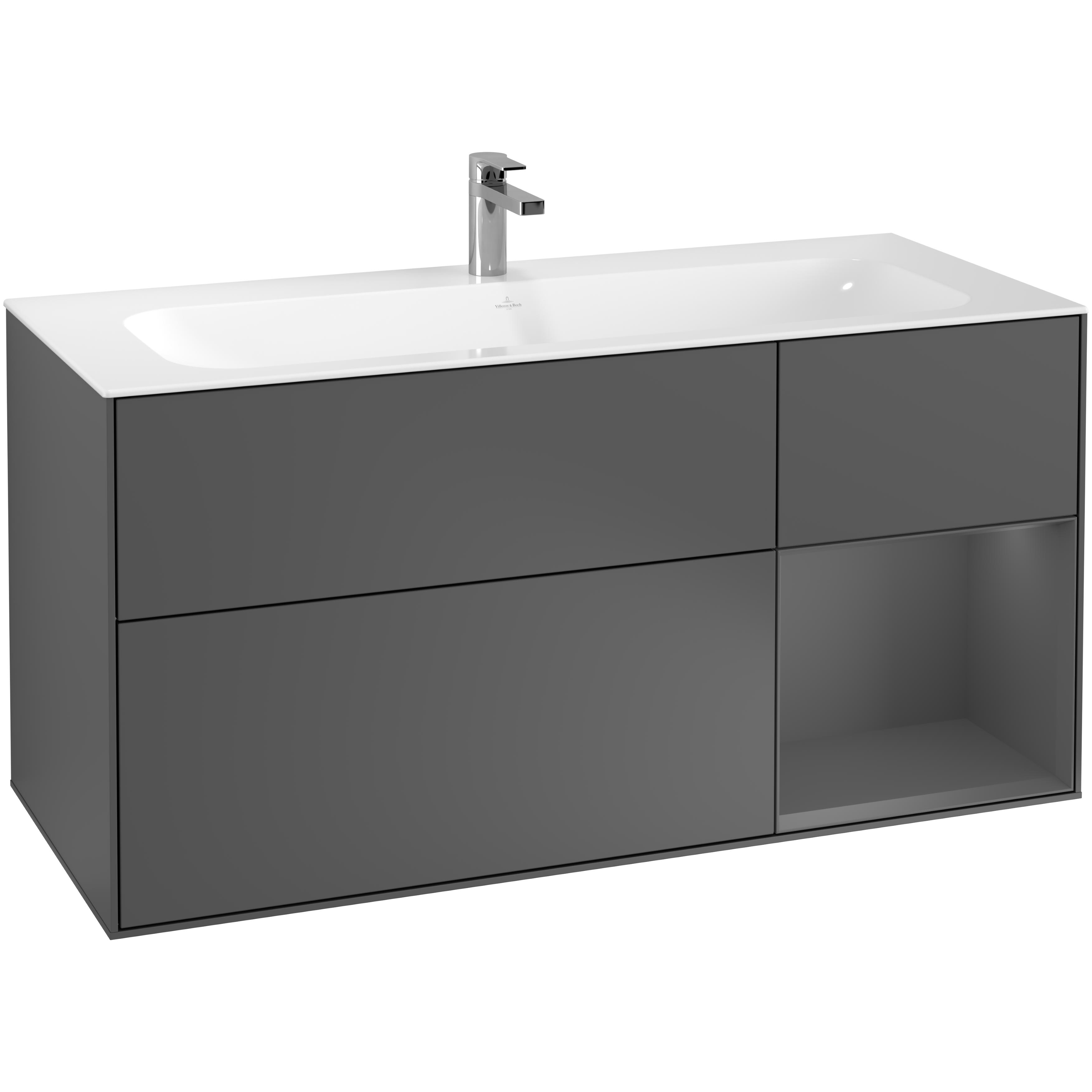 Tvättställsskåp Villeroy & Boch Finion med 3 Lådor och Hylla för Inbyggt Tvättställ