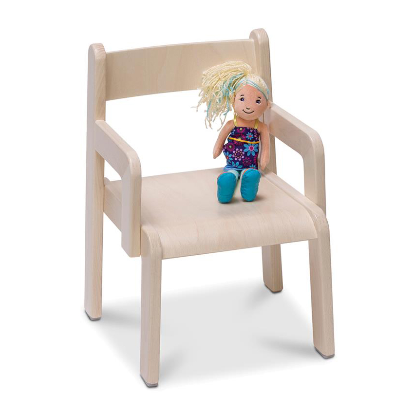 Barnstol ABA Skol Timmi Ljus Bok med Armstöd