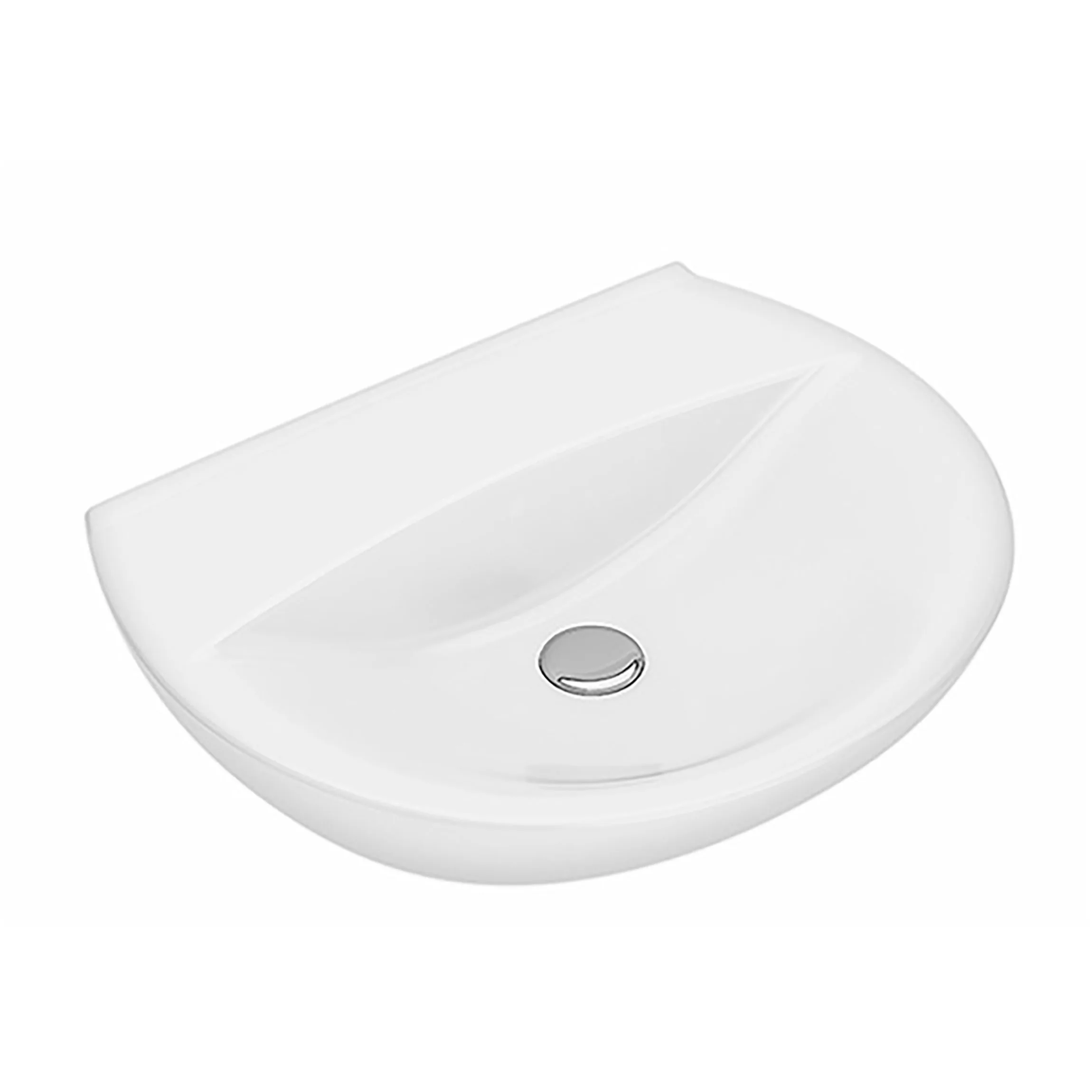 Ifö Spira sjukhustvättställ 60 cm utan kranhål Utan Kranhål/Bräddavlopp