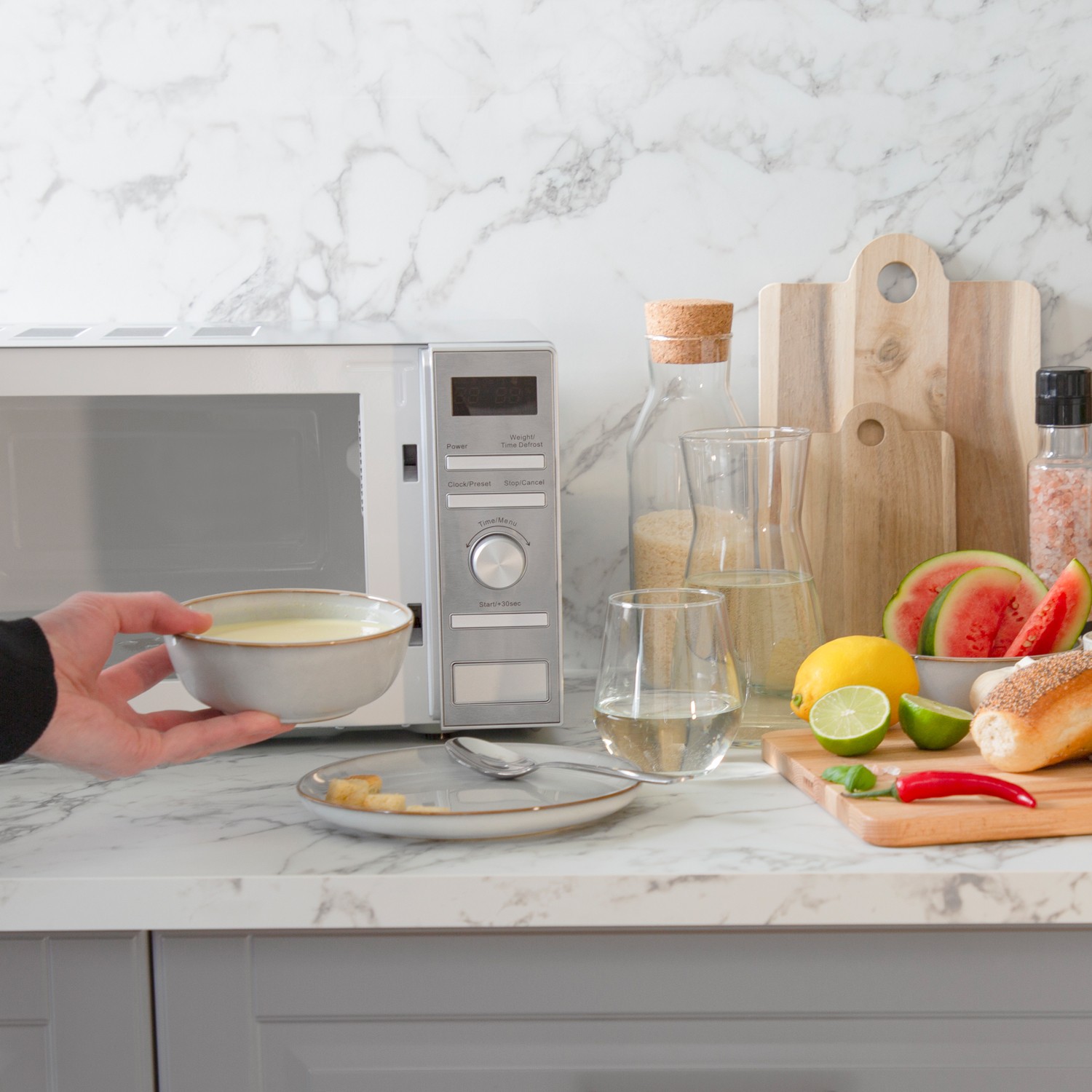 Mikrovågsugn Champion Digital 20L 700W MW035 Rostfri