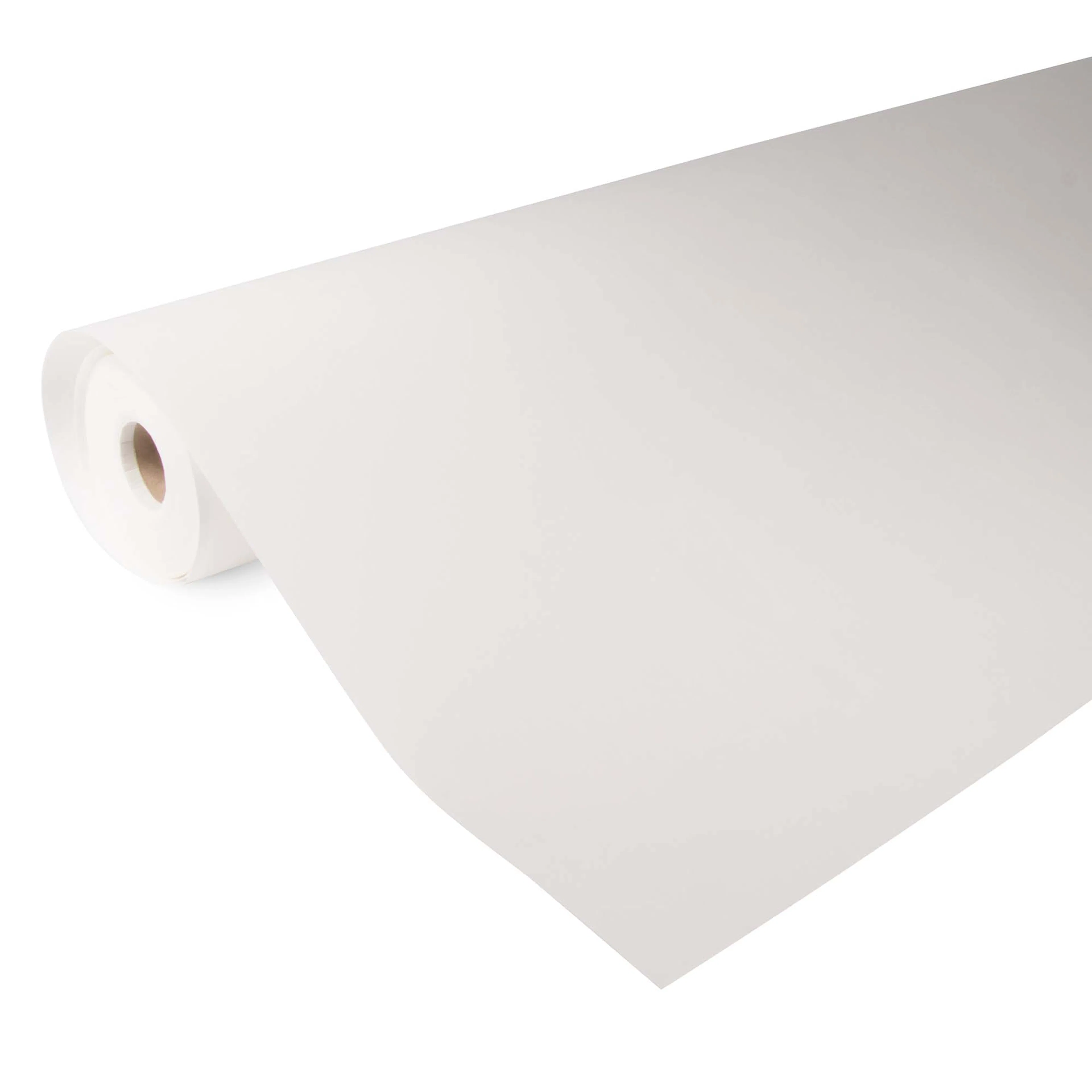 Tapet Fresco Förgrundad Uni Vit 50 m 75g/m2