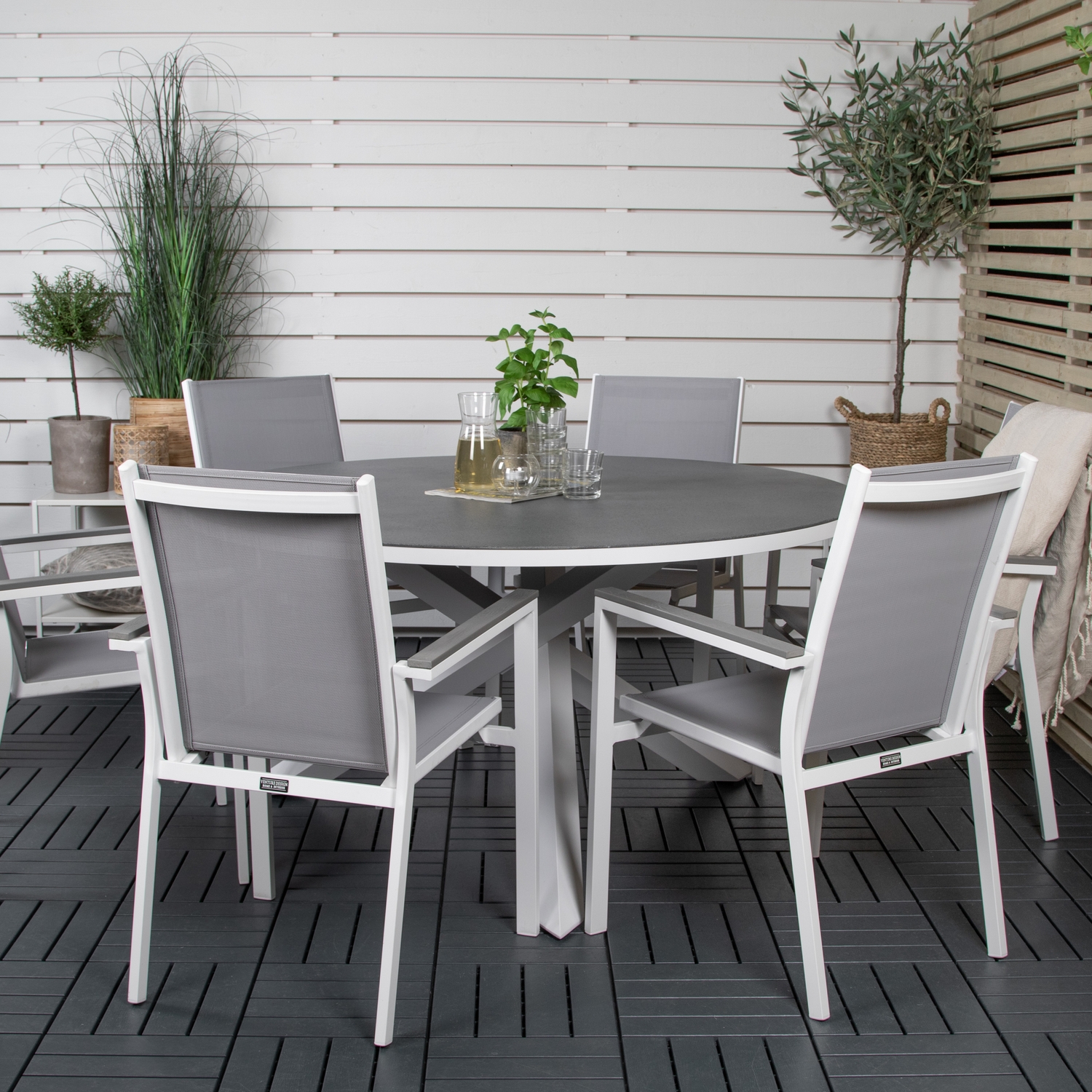 Matgrupp Venture Home Copacabana med 6 Pincy Karmstolar