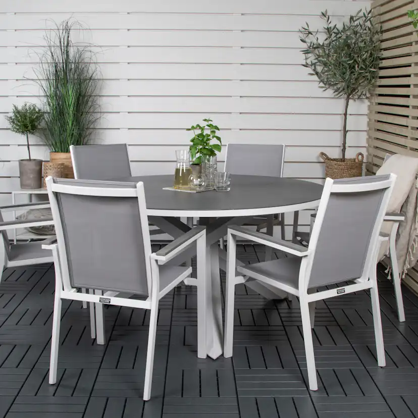 Matgrupp Venture Home Copacabana med 6 Pincy Karmstolar