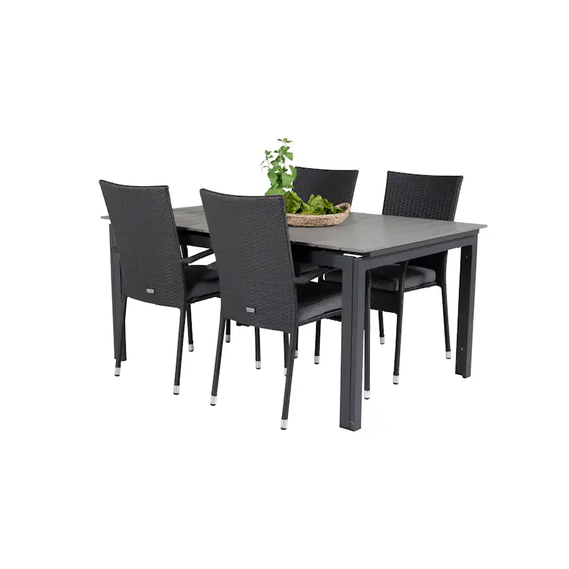 Matgrupp Venture Home Lova 160/240 med 4 Asta Stolar