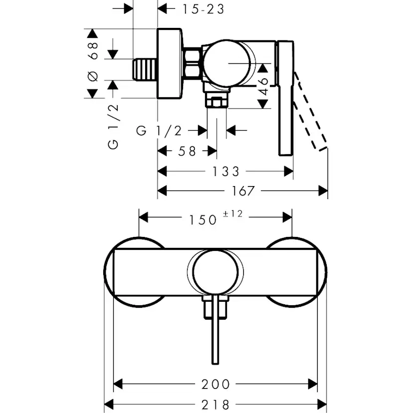 Duschblandare Hansgrohe Zesis S 150 CC