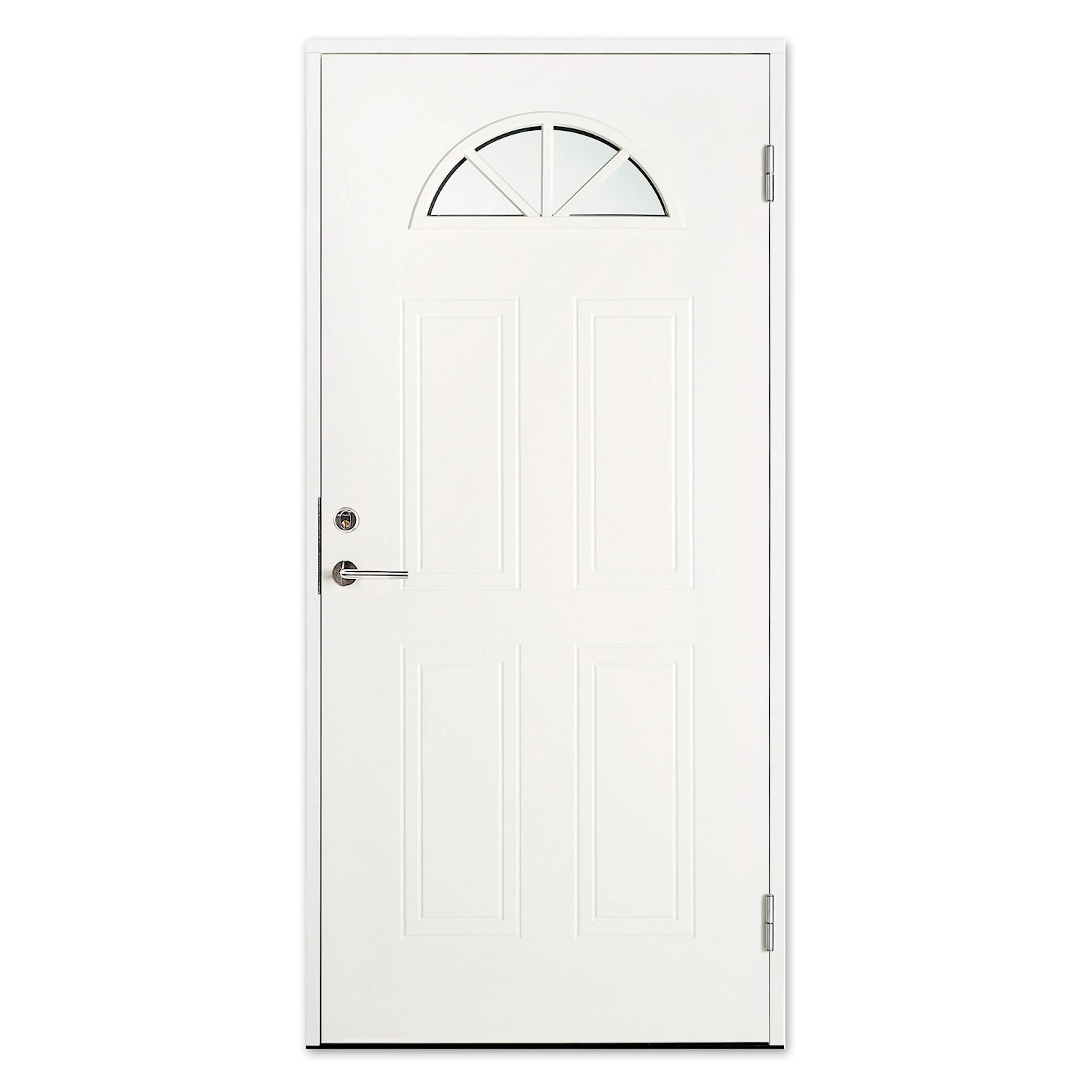 Ytterdörr Swedoor P-200 Klarglas 10x20 H Vit BxH: 100x200. Höger.
