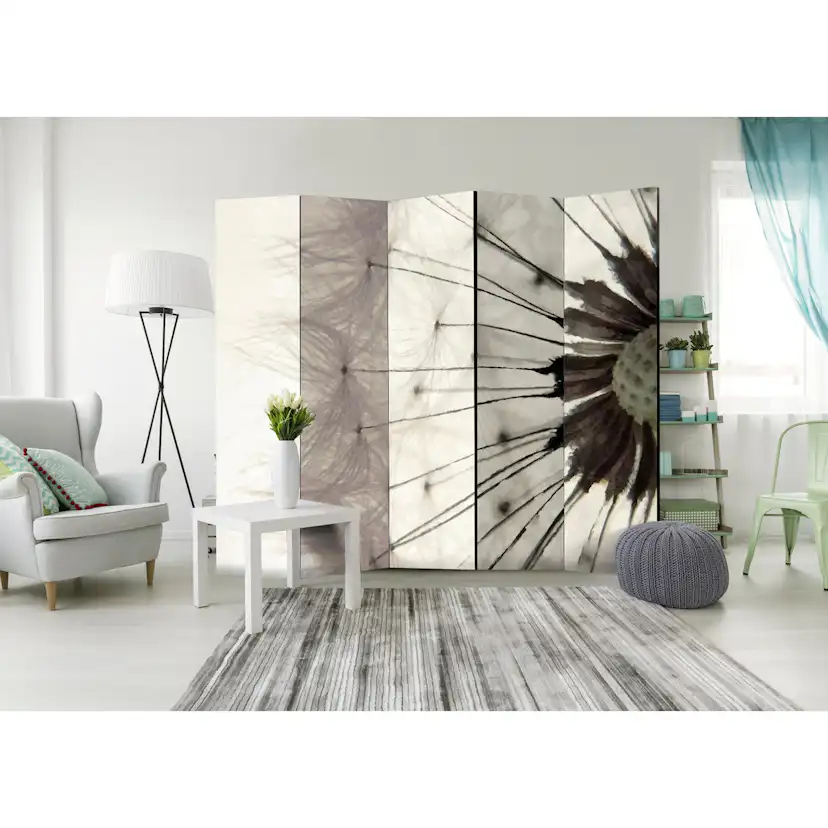 Rumsavdelare Arkiio White Dandelion II Vit/Grå 225x172 cm