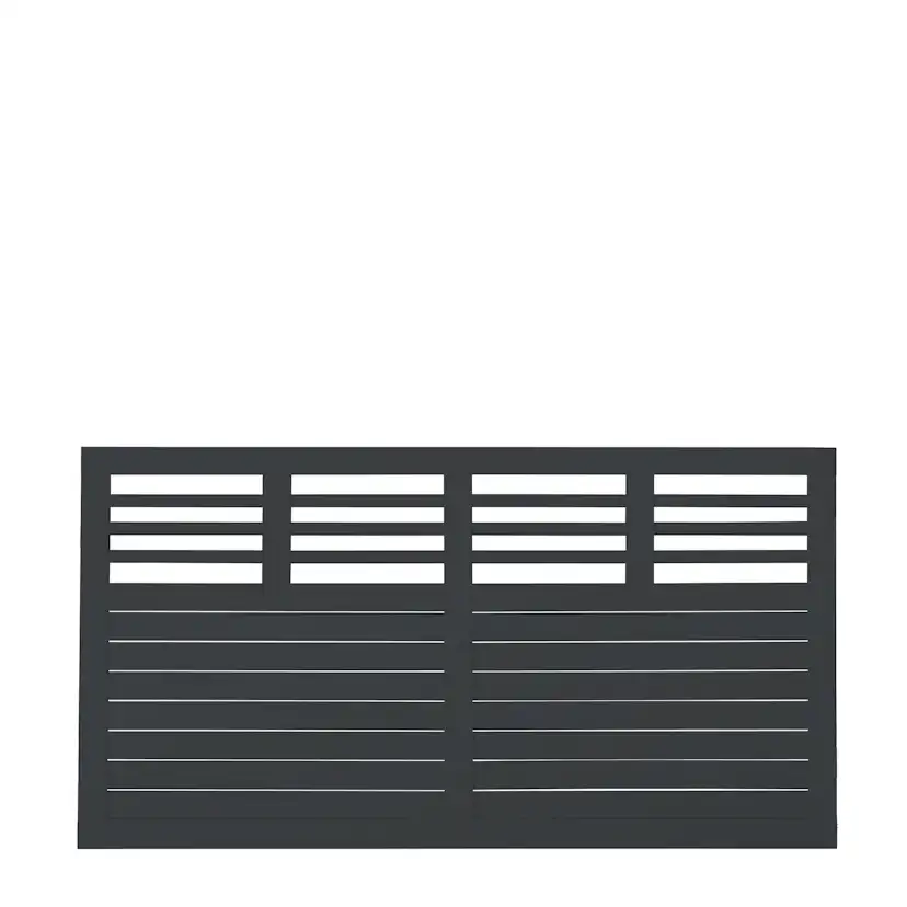 Staket PLUS Decora Grundmålad Svart 180×95 cm