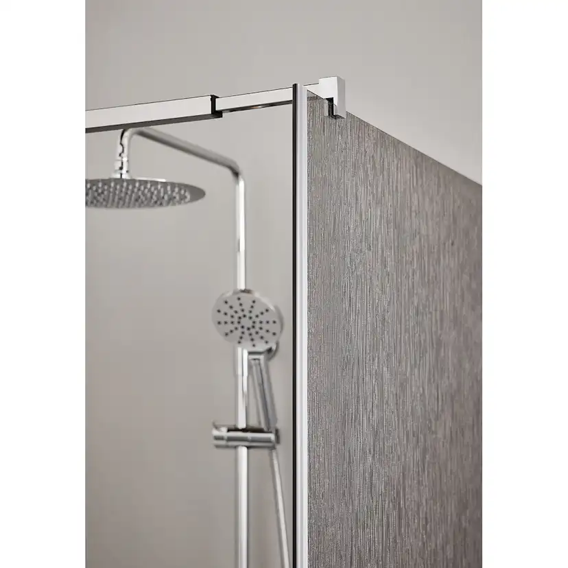 DUSCHVÄGG INFINITY LACE 80 KROM 784x2000, Krom, Kromad