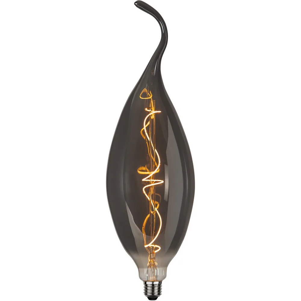LED-lampa E27 C125 Industrial Vintage Rökfärgad