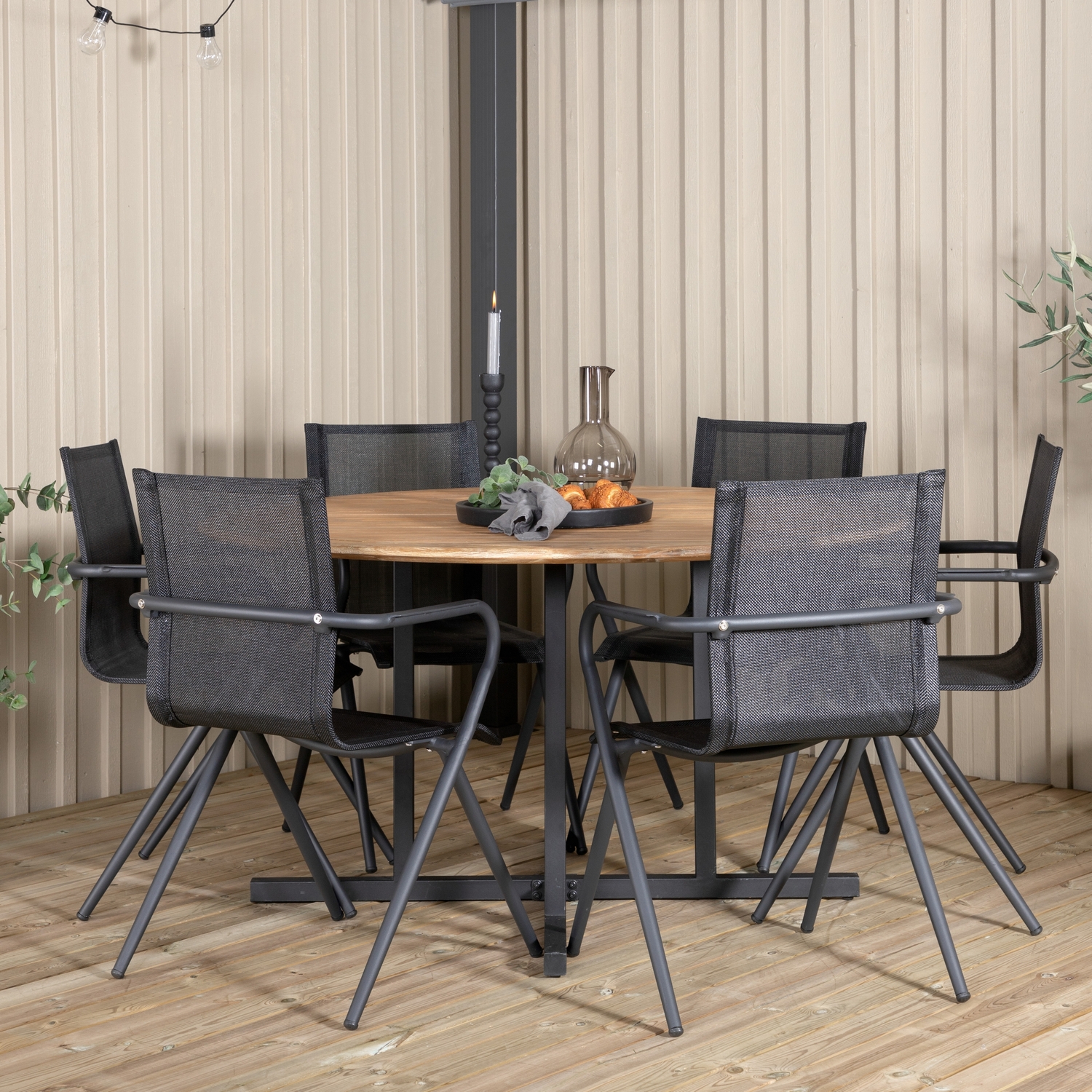 Matgrupp Venture Home Zurc med 6 Anve Matstolar