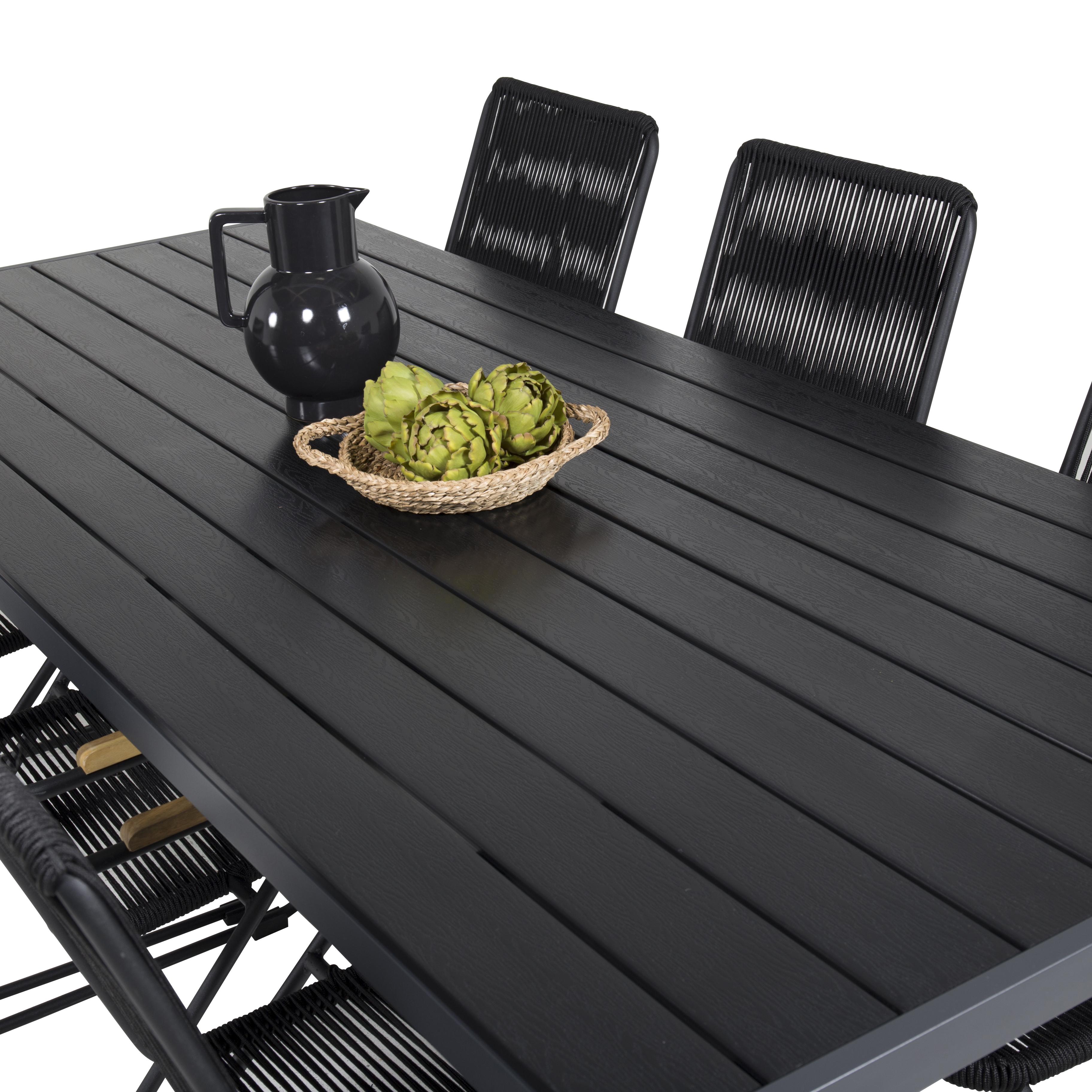 Matgrupp Venture Home Bront 205 med 6 Berfin Karmstolar
