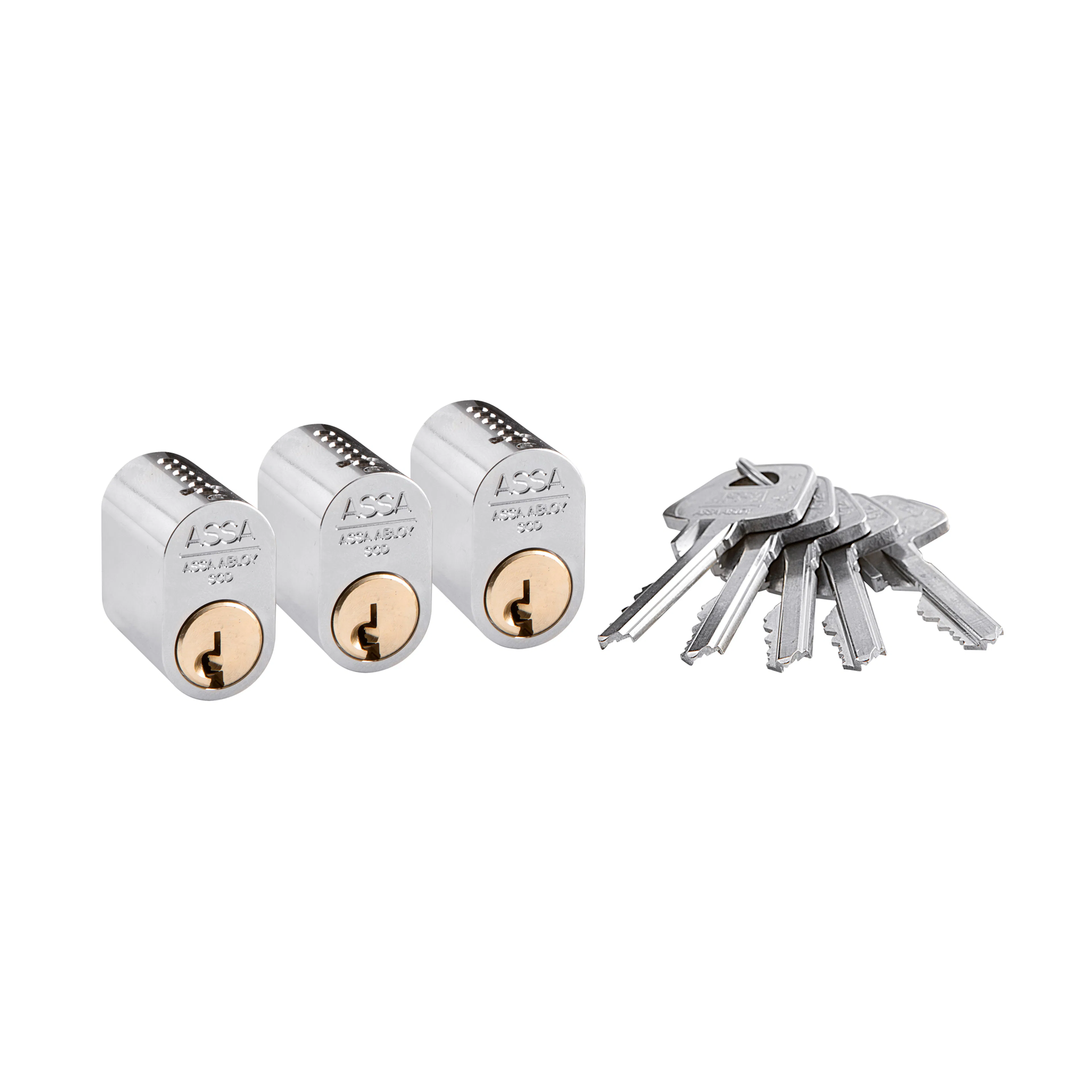 CYLINDER 0301 N 3LL 5NY SB ASSA 3st Lika Låsning