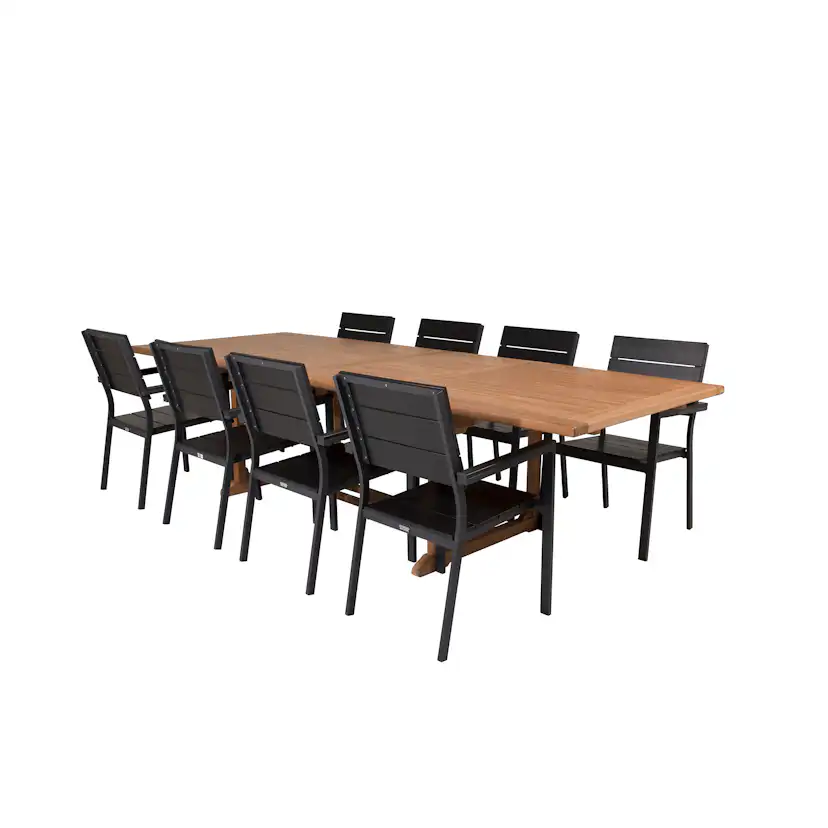 Matgrupp Venture Home Kiara 195/295 med 8 Lova Stolar